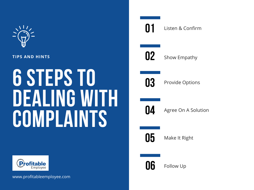 6 step complaint handling process social